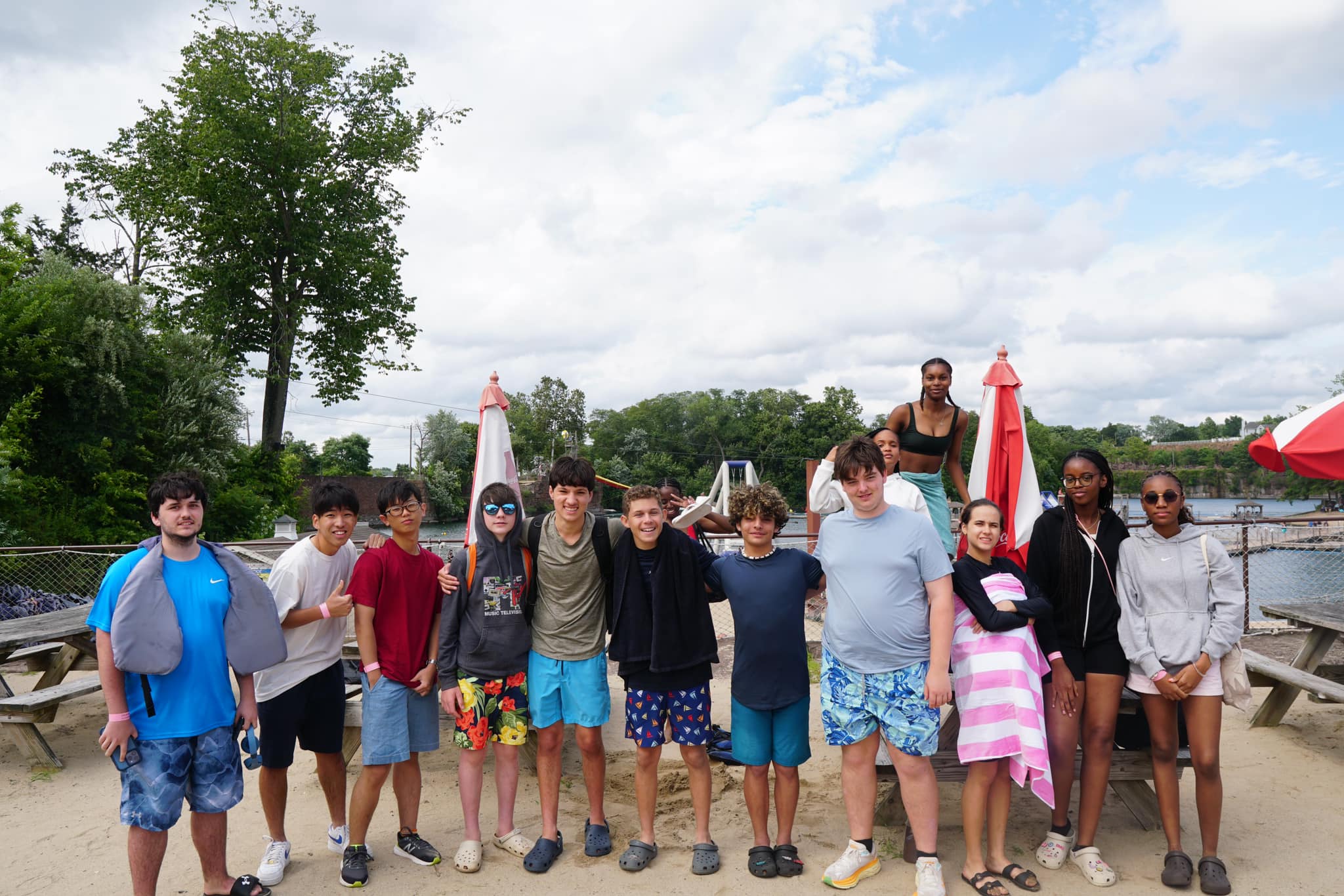 Group shot during a weekend to Brownstone water park
